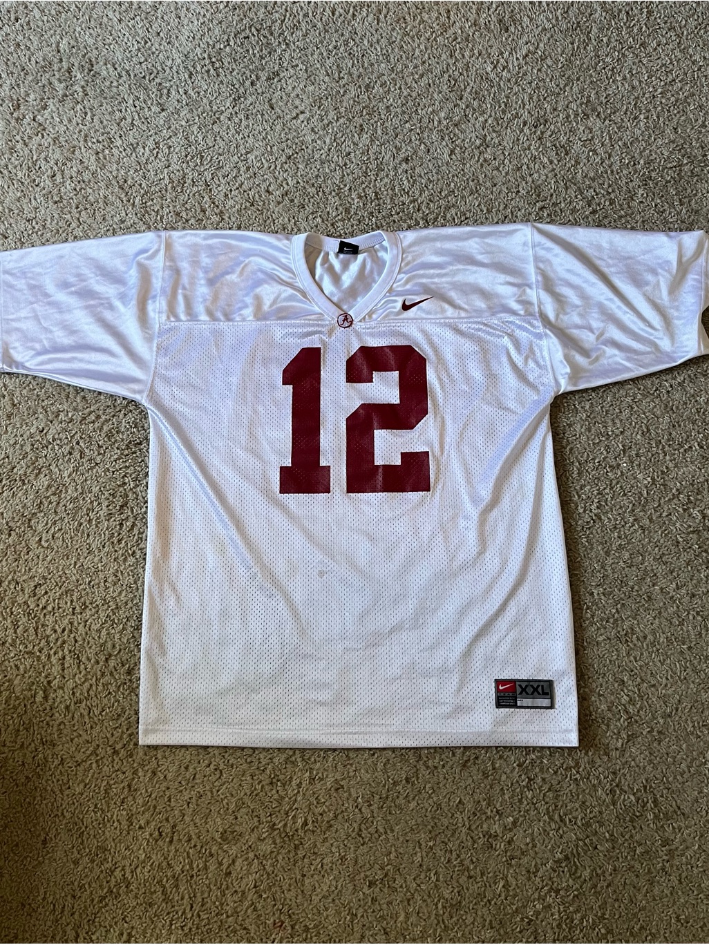 Nike Alabama Crimson Tide Vintage White Football Jersey